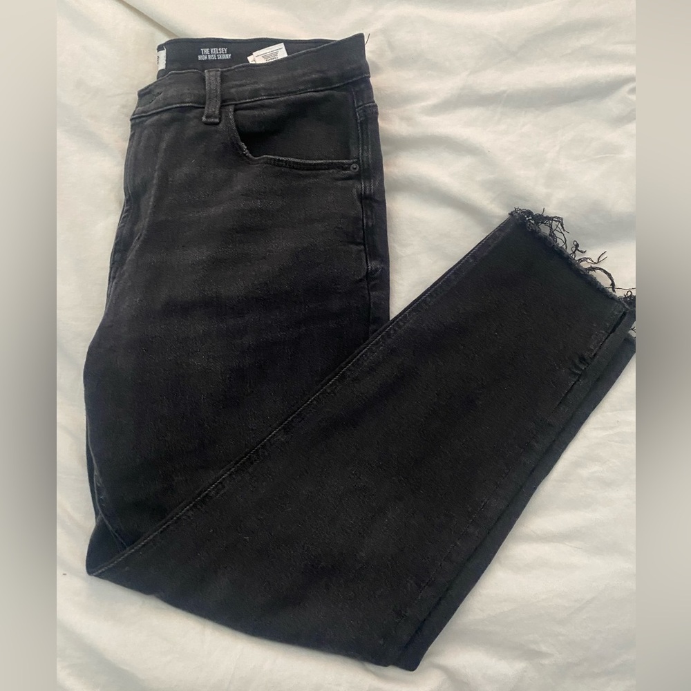 Black Kenzie High Rise Skinny Jeans Curvy - Size 14